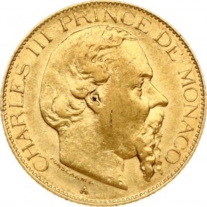 Monako 20 franków 1878 A