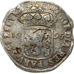 Overijsselský stříbrný dukát 1695