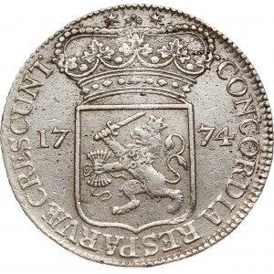 Holandsko Zeeland Strieborný dukát 1774