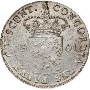 Netherlands Batavian Republic Utrecht Silver Ducat 1801