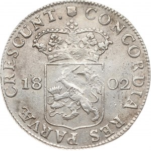 Netherlands Batavian Republic Utrecht Silver Ducat 1802
