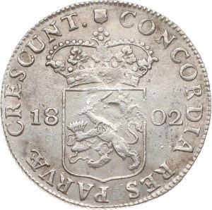 Netherlands Batavian Republic Utrecht Silver Ducat 1802