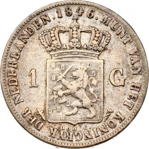 Nizozemsko 1 gulden 1846