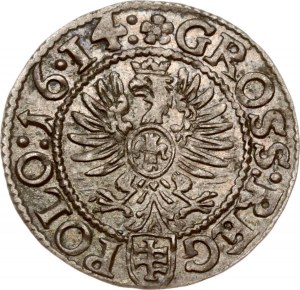Polen Grosz 1614 Krakau (R)