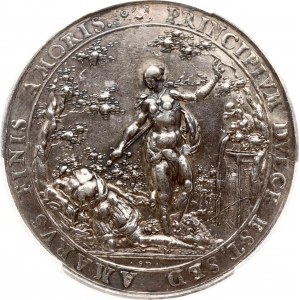 Srebrny medal Gdańsk ND (ok. 1635) PCGS XF Detal