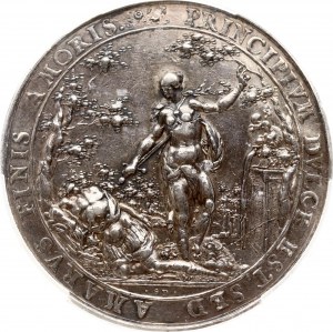 Gdaňská stříbrná medaile ND (cca 1635) PCGS XF Detail