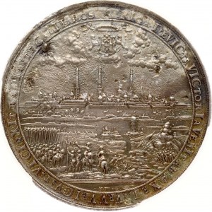 Livland Riga Medaille ND (1641) (R3) PCGS AU Detail
