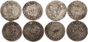 Polsko Szostak 1658 - 1667 Sada 4 mincí