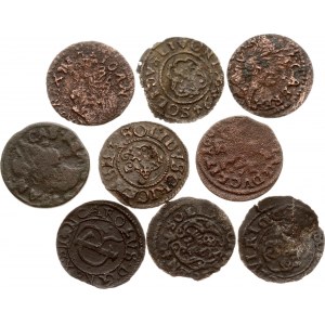 Szelag (1634-1665) Lot of 9 coins