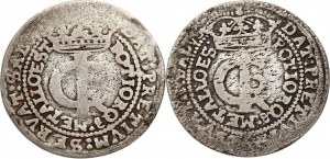 Poland Tymf 1665 & 1666 AT Lot of 2 coins