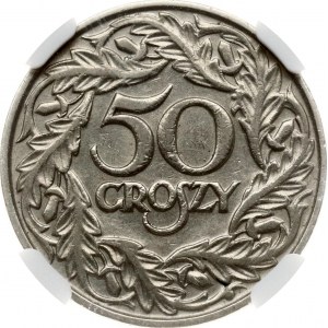 Poland 50 Groszy 1923 NGC MS 61