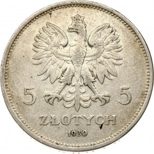 Polonia 5 Zlotych 1930 Sztandar