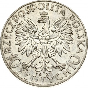 Poľsko 10 Zlotych 1932 Jadwiga Warszaw
