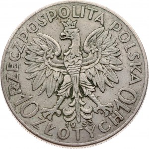 Pologne 10 Zlotych 1933 MW