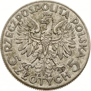 Poland 5 Zlotych 1934 (w)