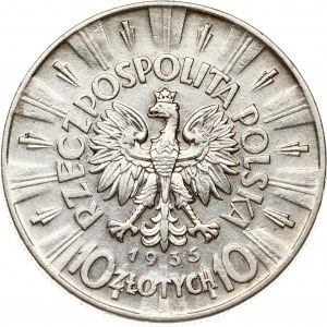 Polsko 10 zlotých 1935 Pilsudski