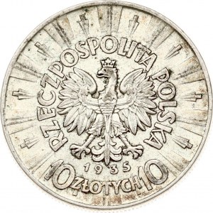 Polen 10 Zlotych 1935 Pilsudski