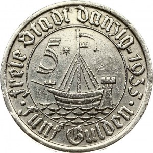 Dantzig 5 Gulden 1935