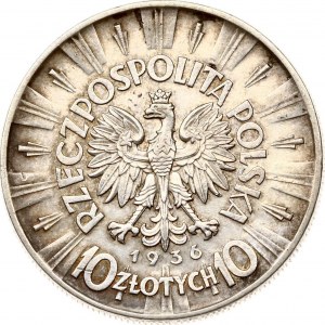 Polsko 10 Zlotých 1936 Pilsudski