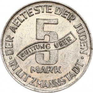 Polsko 5 marek 1943 Židovské ghetto mince