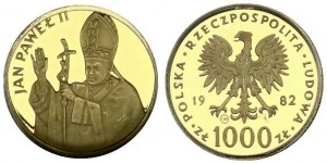 Polska 1000 zł 1982 Papież Jan Paweł II ICG - PR61 DCAM