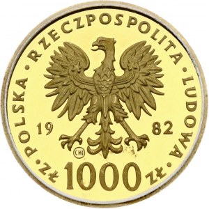 Poľsko 1000 Zlotych 1982 Pápež Ján Pavol II ICG - PR61 DCAM