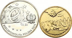 Poľsko 2 a 10 zlotých 2011 MW Predsedníctvo Európskej únie Sada 2 mincí