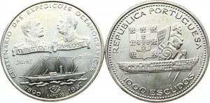 Portugal 1000 Escudos 1996 & 1997 Lot of 2 coins