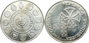 Portugalia 1000 Escudos 1997 i 1998 Zestaw 2 monet