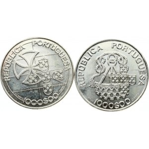 Portugal 1000 Escudos 1998 Lot of 2 coins