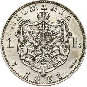 Romania 1 Leu 1881 V