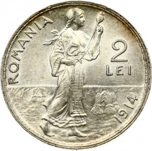 Rumunsko 2 Lei 1914