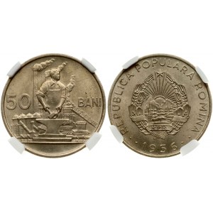 Roumanie 50 Bani 1956 NGC MS 64