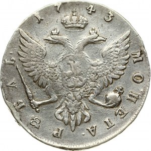 Russland Rubel 1743 ММД