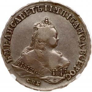 Russia Rouble 1747 СПБ NGC VF DETAILS