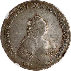 Russland Rubel 1757 ММД-МБ NGC XF 40