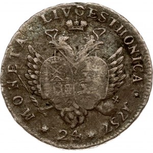 Russia for Livonia 24 Kopecks 1757