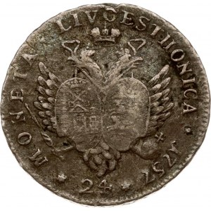 Rosja dla Inflant 24 kopiejki 1757 r.