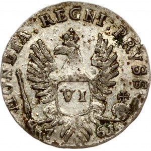 Rusko za Prusko 6 Groschen 1761 (R1)