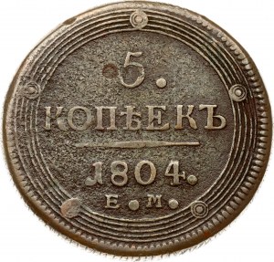 Rusko 5 kopejok 1804 ЕМ