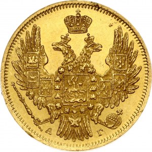 Rusko 5 rubľov 1849 СПБ-АГ