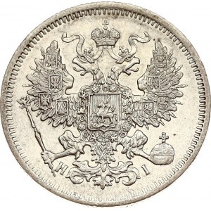 Russland 20 Kopeken 1867 СПБ-НІ