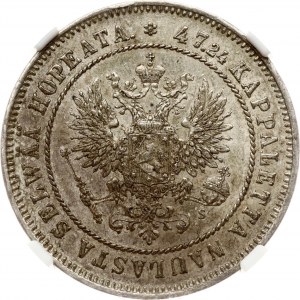 2 Markkaa 1874 S NGC AU 58