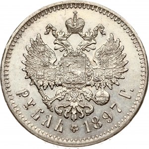 Ruský rubeľ 1897 (**)