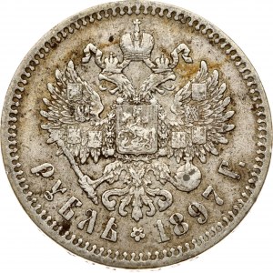 Ruský rubeľ 1897(**)