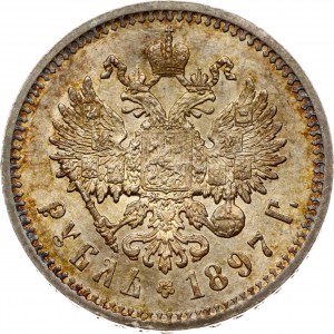Rusko rubľ 1897 АГ