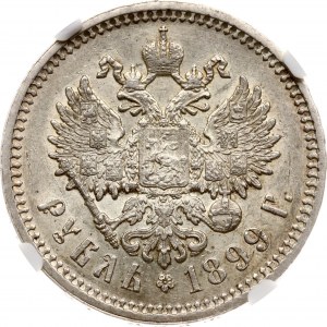 Russia Rouble 1899 ЭБ NGC MS AU 58