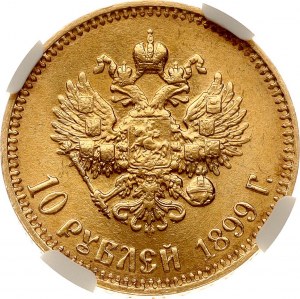 Russie 10 Roubles 1899 АГ NGC MS 64