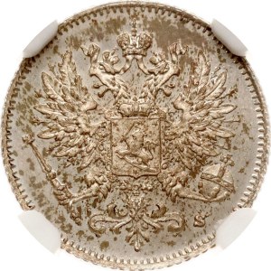 Rusko pro Finsko 25 Pennia 1915 S NGC MS 66