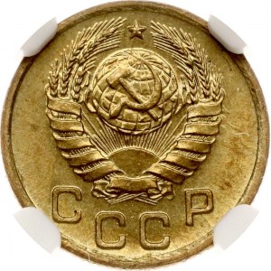 Rosja ZSRR 1 kopiejka 1940 NGC MS 66
